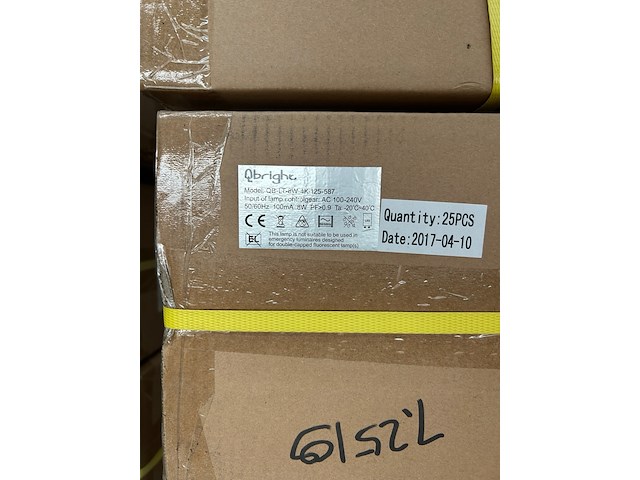 Ca. 275x led tube 8w 4000k 587 mm, qbright, qb-lt-8w-4k-125-587 - afbeelding 3 van  4