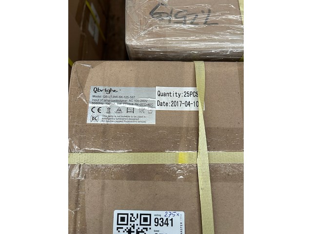Ca. 275x led tube 8w 6000k 587 mm, qbright, qb-lt-8w-6k-125-587 - afbeelding 4 van  4