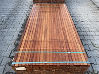 Ca. 276x angelim pedra latten geschaafd, 21x40mm, lengte 185cm