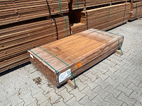 Ca. 276x angelim pedra latten geschaafd, 21x40mm, lengte 185cm - afbeelding 3 van  3