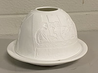 Ca. 279x waxinelichthouder porselein met tafereel - afbeelding 1 van  4