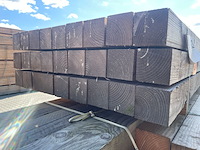 Ca. 27x douglas balken fijnbezaagd, 120x120mm, lengte 400cm - afbeelding 3 van  3