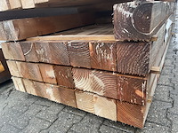 Ca. 27x douglas balken fijnbezaagd, 120x120mm, lengte 500cm - afbeelding 3 van  3