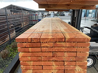 Ca. 27x douglas balken fijnbezaagd, 60x170mm, lengte 460cm - afbeelding 1 van  3