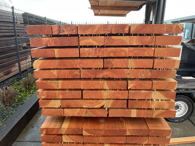 Ca. 27x douglas balken fijnbezaagd, 60x170mm, lengte 460cm - afbeelding 3 van  3
