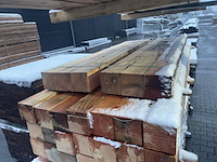 Ca. 27x douglas balken geschaafd, 140x140mm, lengte 6/200cm, 21/250cm - afbeelding 1 van  3