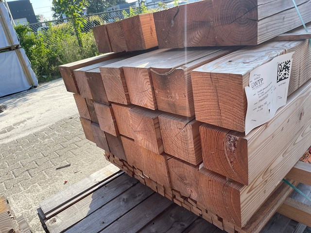 Ca. 27x douglas balken geschaafd, 140x140mm, lengte 6/200cm, 21/250cm - afbeelding 3 van  3