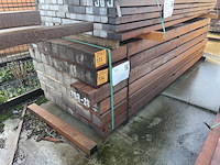 Ca. 27x guyana teak balken fijnbezaagd - afbeelding 4 van  4