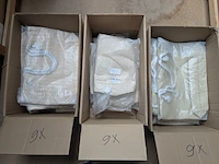 Ca. 27x handtassen, crème, diverse maten