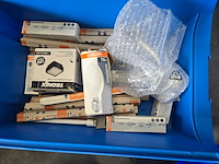 Ca. 27x magazijnbakken incl. inhoud kruizinga, blauw - afbeelding 5 van  28