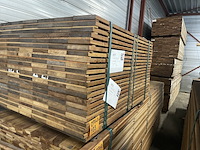 Ca. 280x guyana ipé planken geschaafd, 21x145mm, lengte 252/65cm, 28/125cm - afbeelding 4 van  4