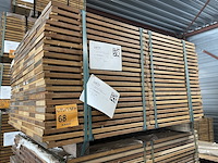 Ca. 280x guyana ipé planken geschaafd, 21x145mm, lengte 252/65cm, 28/125cm - afbeelding 4 van  4