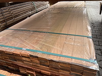 Ca. 287x angelim pedra planken geschaafd, 21x70mm, lengte 70/305cm, 154/335cm, 63/365cm - afbeelding 1 van  3