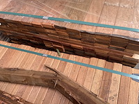 Ca. 287x angelim pedra planken geschaafd, 21x70mm, lengte 70/305cm, 154/335cm, 63/365cm - afbeelding 3 van  3