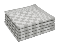 Ca. 288x horeca theedoek, grijs geblokt - afbeelding 2 van  2