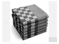 Ca. 288x professionele horeca theedoek, blauw / zwart - afbeelding 1 van  1