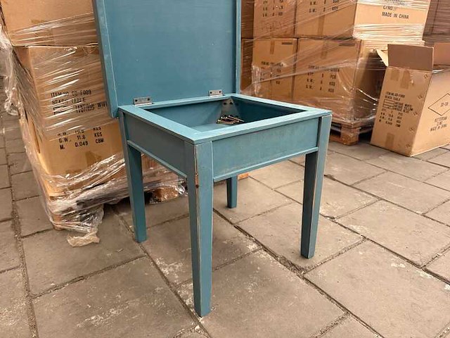 Ca. 28x beach table, houten bijzettafel met opbergvak - afbeelding 4 van  9
