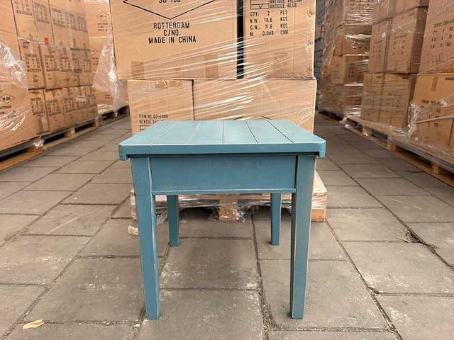 Ca. 28x beach table, houten bijzettafel met opbergvak - afbeelding 6 van  9