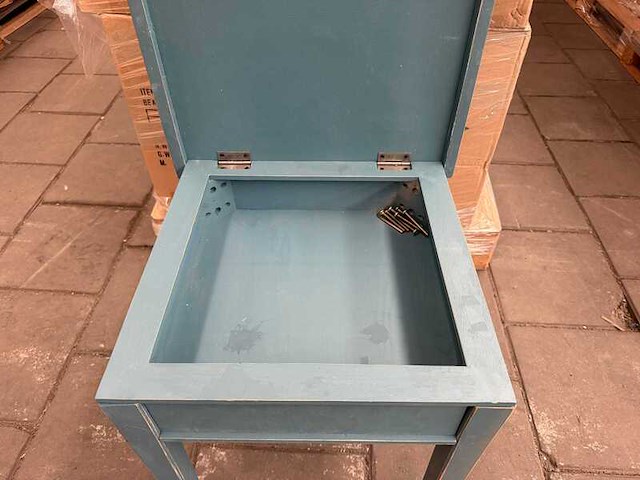Ca. 28x beach table, houten bijzettafel met opbergvak - afbeelding 5 van  9