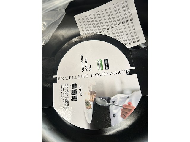 Ca. 28x diverse keukenbenodigdheden w.o. wokpan en vergiet, excellent houseware - afbeelding 5 van  8