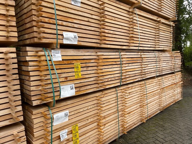 Ca. 28x douglas planken fijnbezaagd, 43x200mm, lengte 500cm - afbeelding 4 van  4