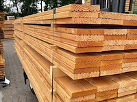 Ca. 28x douglas vlonderplanken, 25x140mm, lengte 400cm - afbeelding 2 van  4