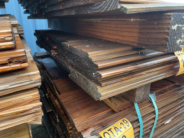 Ca. 28x douglas wisselsponning, 18x190mm, lengte 400cm - afbeelding 3 van  3