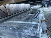 Ca. 28x douglas wisselsponning/halfhoutsrabat zwart gecoat, 18x190mm, lengte 300cm - afbeelding 1 van  3