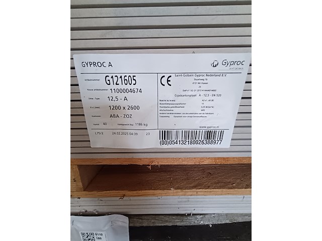 Ca. 28x gipsplaat ak - afbeelding 3 van  4