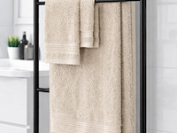 Ca. 28x handdoeken set 3-delig, lux-towels, 3-delig 600gsm, beige - afbeelding 3 van  3