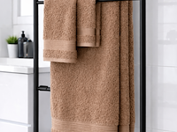 Ca. 28x handdoeken set 3-delig, lux-towels, 3-delig 600gsm, bruin - afbeelding 2 van  2