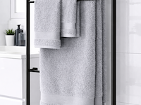 Ca. 28x handdoeken set 3-delig, lux-towels, 3-delig 600gsm, grijs - afbeelding 3 van  3