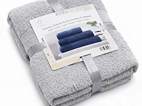 Ca. 28x handdoekenset 3-delig, lux-towels, 3-delig 600gsm, grijs