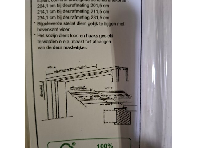 Ca. 28x hardhouten deurkozijn gegrond - afbeelding 5 van  5
