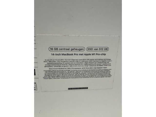 Ca. 28x macbook pro doos apple, a2442 - afbeelding 4 van  6