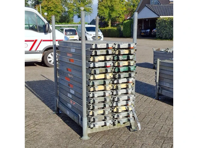 Ca. 28x o-roostervloer, layher, allround | 140x32 cm, in transportbok - afbeelding 2 van  6