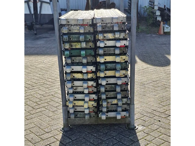 Ca. 28x o-roostervloer, layher, allround | 140x32 cm, in transportbok - afbeelding 4 van  6