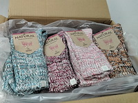 Ca. 28x paar kleurige dames sokken, apollo - afbeelding 1 van  3