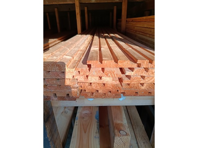 Ca. 28x red class wood triple profiel - afbeelding 2 van  4