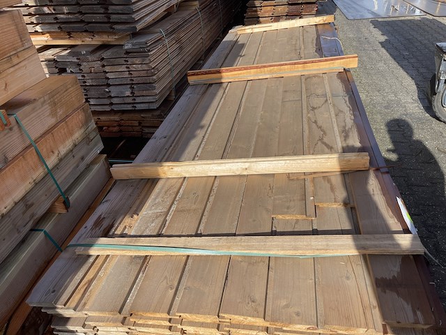 Ca. 28x thermo ayous dubbele rhombus, 25x139mm, lengte 425cm - afbeelding 1 van  3