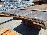 Ca. 28x thermo vuren planken geschaafd, 18x140mm, lengte 540cm - afbeelding 3 van  3