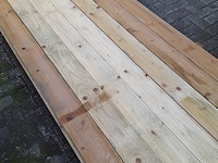 Ca. 28x vlonderplank, geïmpregneerd vurenhout 2,8 x 14,5 x 420 cm - afbeelding 2 van  5