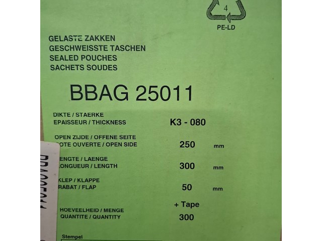 Ca. 29 doos a 300 stuks luchtkussenfolie zakken - afbeelding 4 van  4