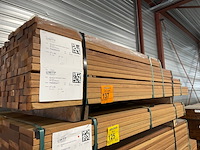 Ca. 292x guyana teak latten geschaafd, 27x40mm, lengte 62/125cm, 77/155cmm, 44/185cm, 79/215cm - afbeelding 2 van  3