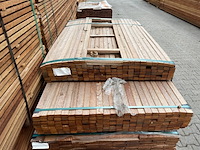 Ca. 293x angelim pedra latten geschaafd, 21x40mm, lengte 132/125cm, 161/155cm