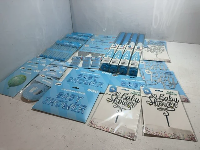 Ca. 29x baby shower jongen versiering - afbeelding 1 van  5