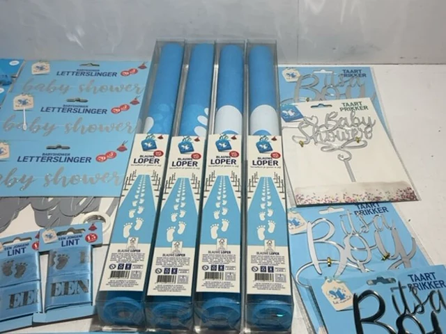 Ca. 29x baby shower jongen versiering - afbeelding 3 van  5
