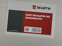 Ca. 29x doos bonte poetslappen 9 kg badjaskwaliteit, würth - afbeelding 2 van  3