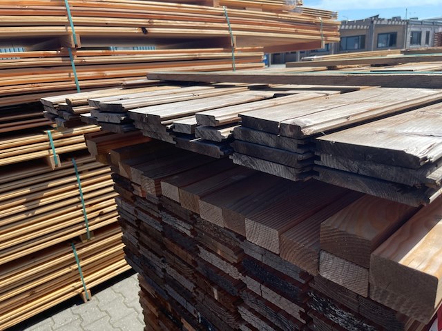 Ca. 29x thermo vuren veer en groef, 19x130mm, lengte 510cm - afbeelding 3 van  3
