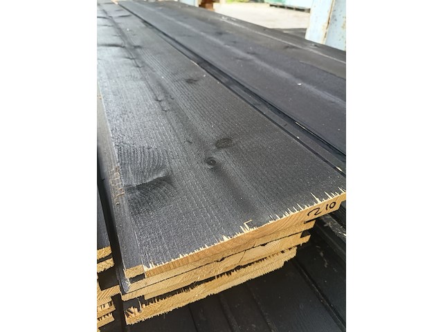 Ca. 29x zweeds rabat zwart, 210 cm - afbeelding 3 van  4
